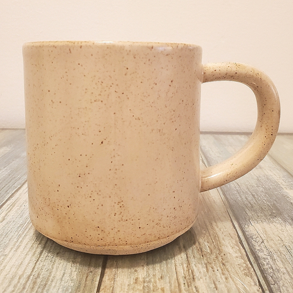 UO Home tan speckled stoneware mug